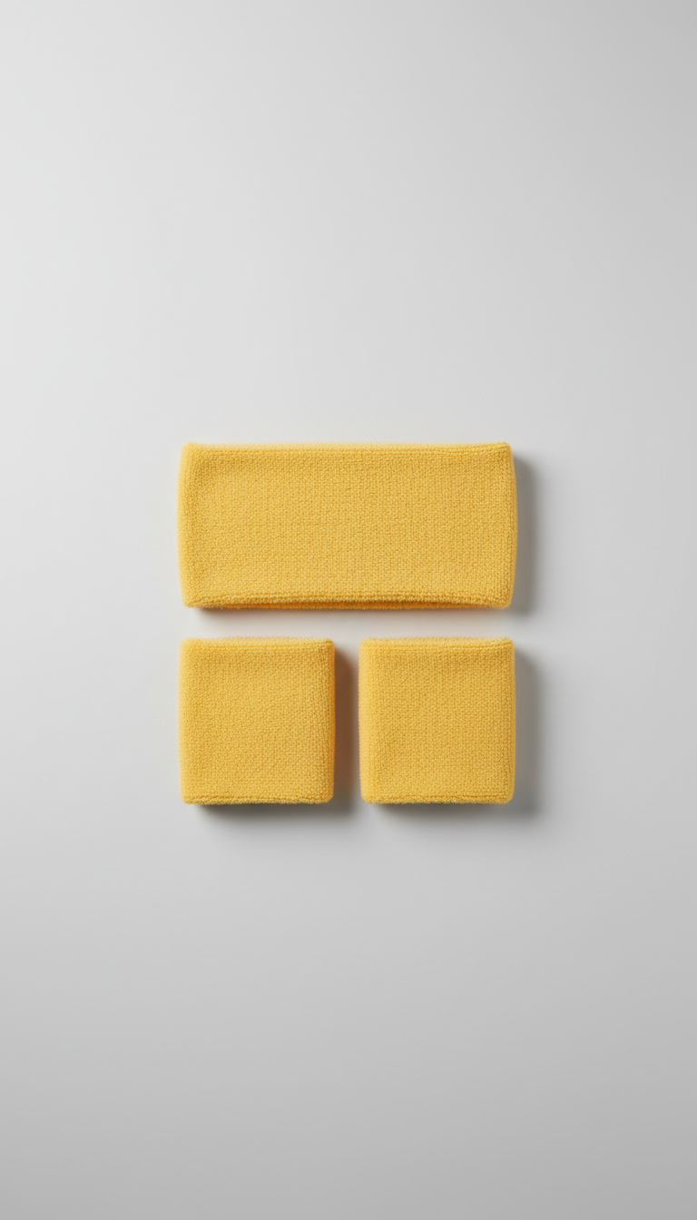 Sweatband Duo Pack in Sunbeam Yellow